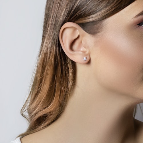 Kolczyki serce Savicki: złote, diamenty